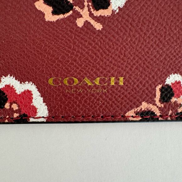 Coach Pop Slim Envelope Wallet Bramble Rose Metallic Cherry Floral F53570 - Picture 12 of 15